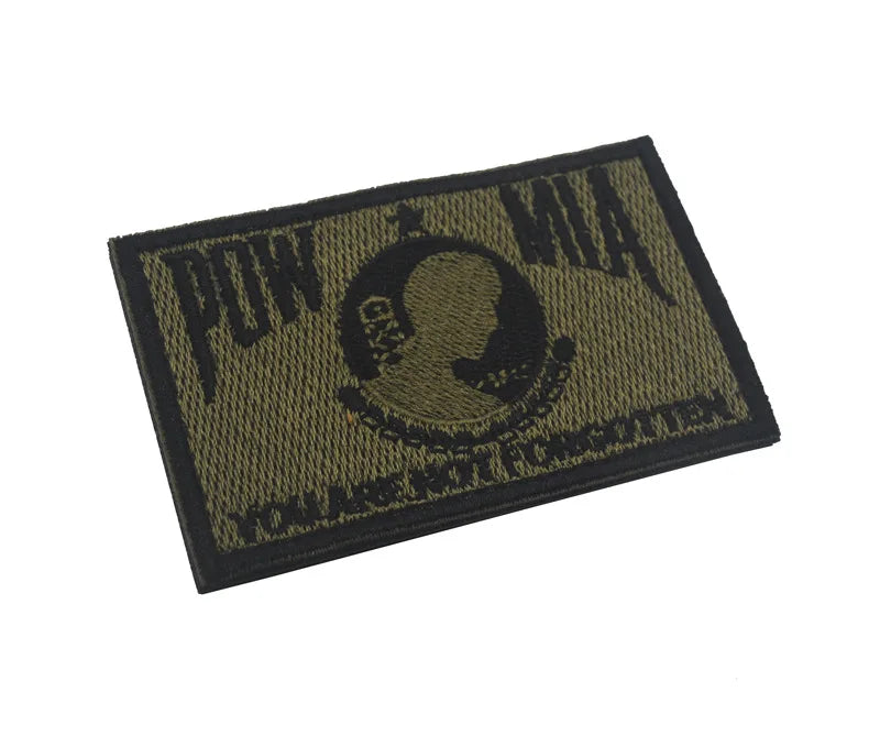 POW MIA YOU ARE NOT FORGOTTEN Veteran patch POW MIA Prisoner of War Missing In Action Military Shield Biker Patch