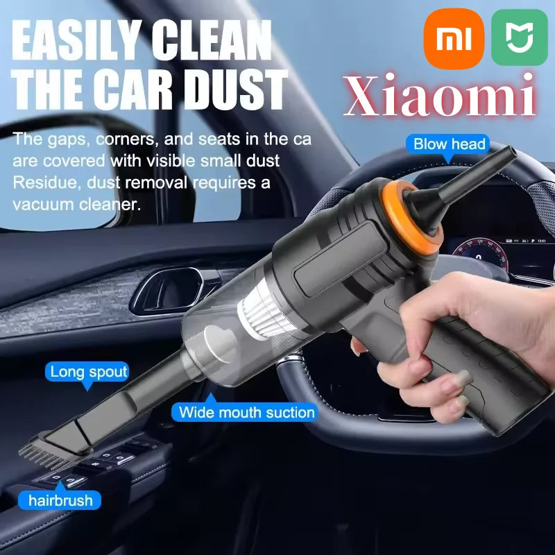 Xiaomi Car Vacuum Cleaner Portable Wireless Large Suction Dust Mini Handheld Car Cleaner Blowing Suction Integrated Dust Blower