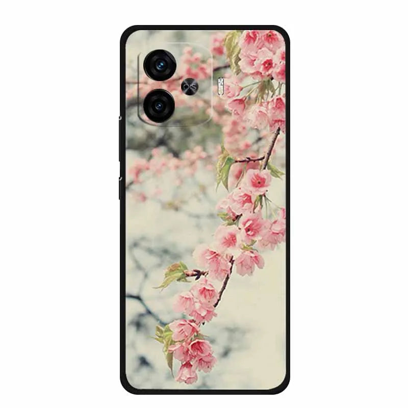 For Vivo iQOO Z9 Turbo Back Cover Case Z9Turbo Phone Cover Black Silicone Soft Coque For Vivo iQOO Z9 Turbo Phone Case 6.78" Bag