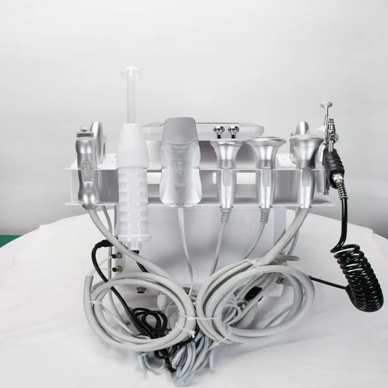 New 9 in 1 Benchtop Black Pearl Professional Face Spa Aqua Peel Facial Hydroder5mabrasion Machine Face Cleansing Firming Lifting