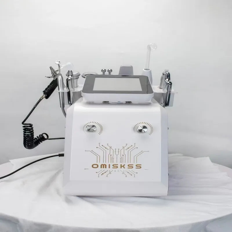 New 9 in 1 Benchtop Black Pearl Professional Face Spa Aqua Peel Facial Hydroder5mabrasion Machine Face Cleansing Firming Lifting