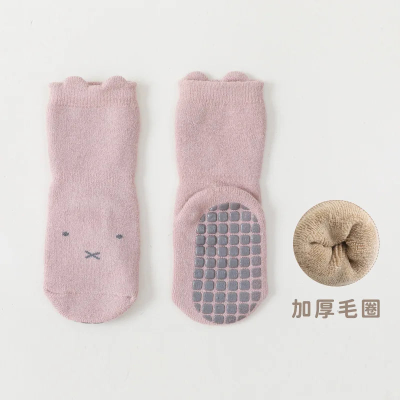 Children's Socks Autumn Winter Thicken Baby Socks Anti Slip Newborn Baby Warm Floor Socks Cotton Infant Kid Socks For Girls Boy