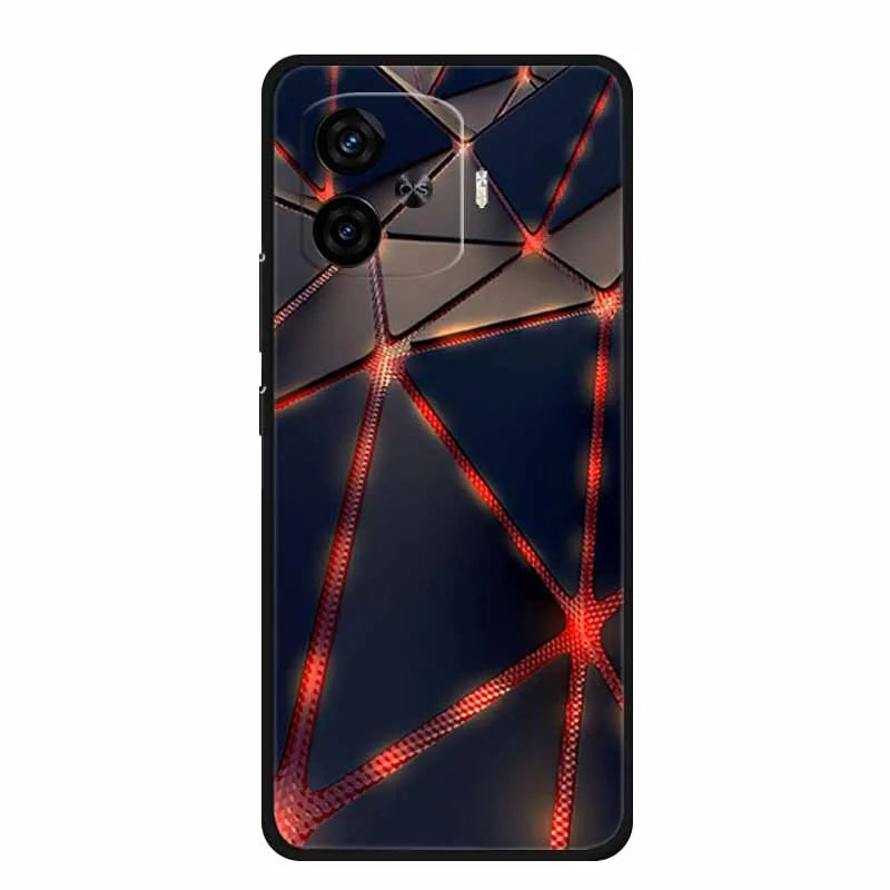 For Vivo iQOO Z9 Turbo Back Cover Case Z9Turbo Phone Cover Black Silicone Soft Coque For Vivo iQOO Z9 Turbo Phone Case 6.78" Bag