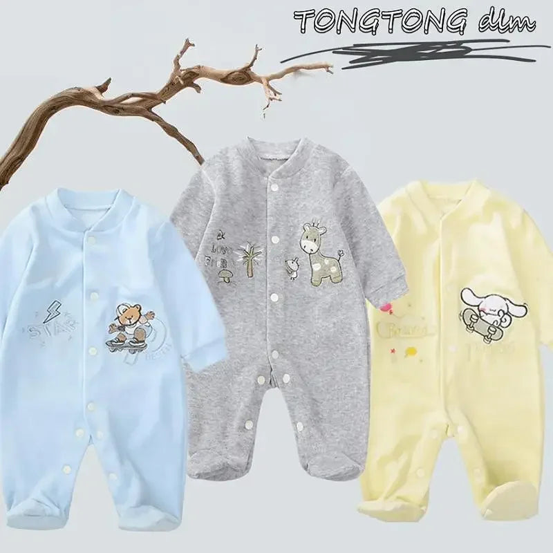 Baby Girl Clothes For Baby Clothes 0 To 12 Months Boys Clothing Newborn Baby Things Bodysuits One-pieces Cartoon Fleece Pajamas