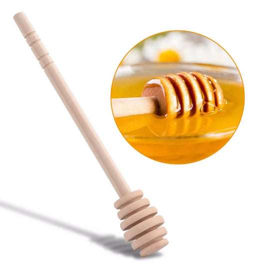 50Pcs Wooden Spoon Set Honey Spoon Mixing Dispenser Stirring Stick Candy Bar Dipper Coffee Milk Tea Jam Rod HoneyKitchen Gadgets