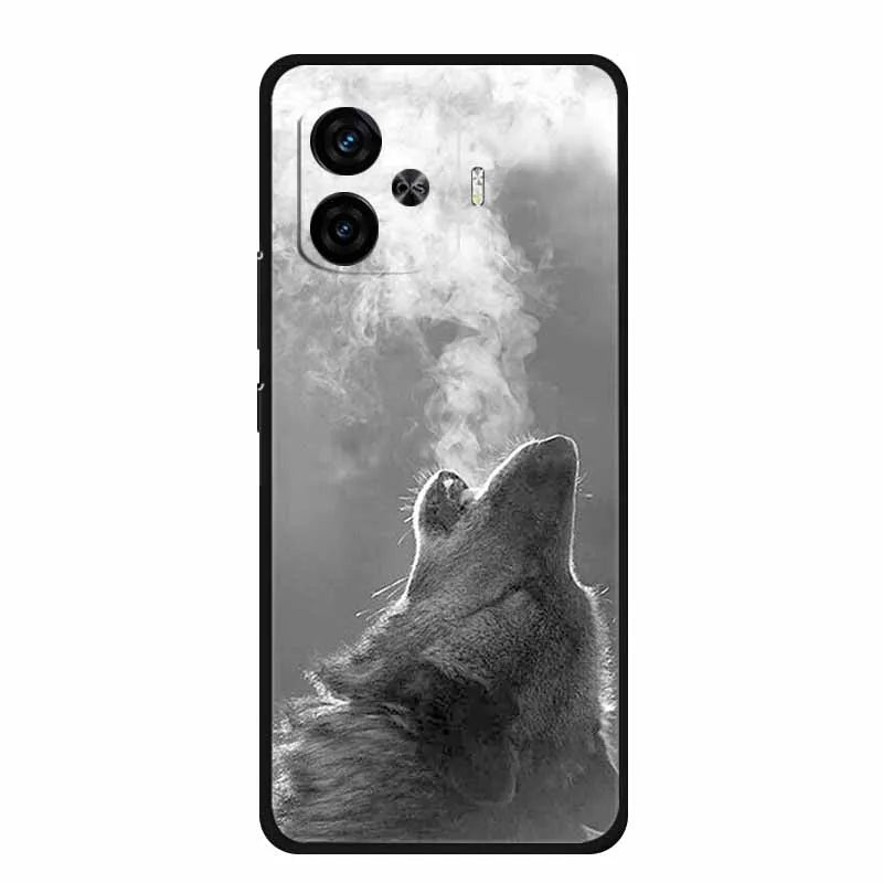 For Vivo iQOO Z9 Turbo Back Cover Case Z9Turbo Phone Cover Black Silicone Soft Coque For Vivo iQOO Z9 Turbo Phone Case 6.78" Bag