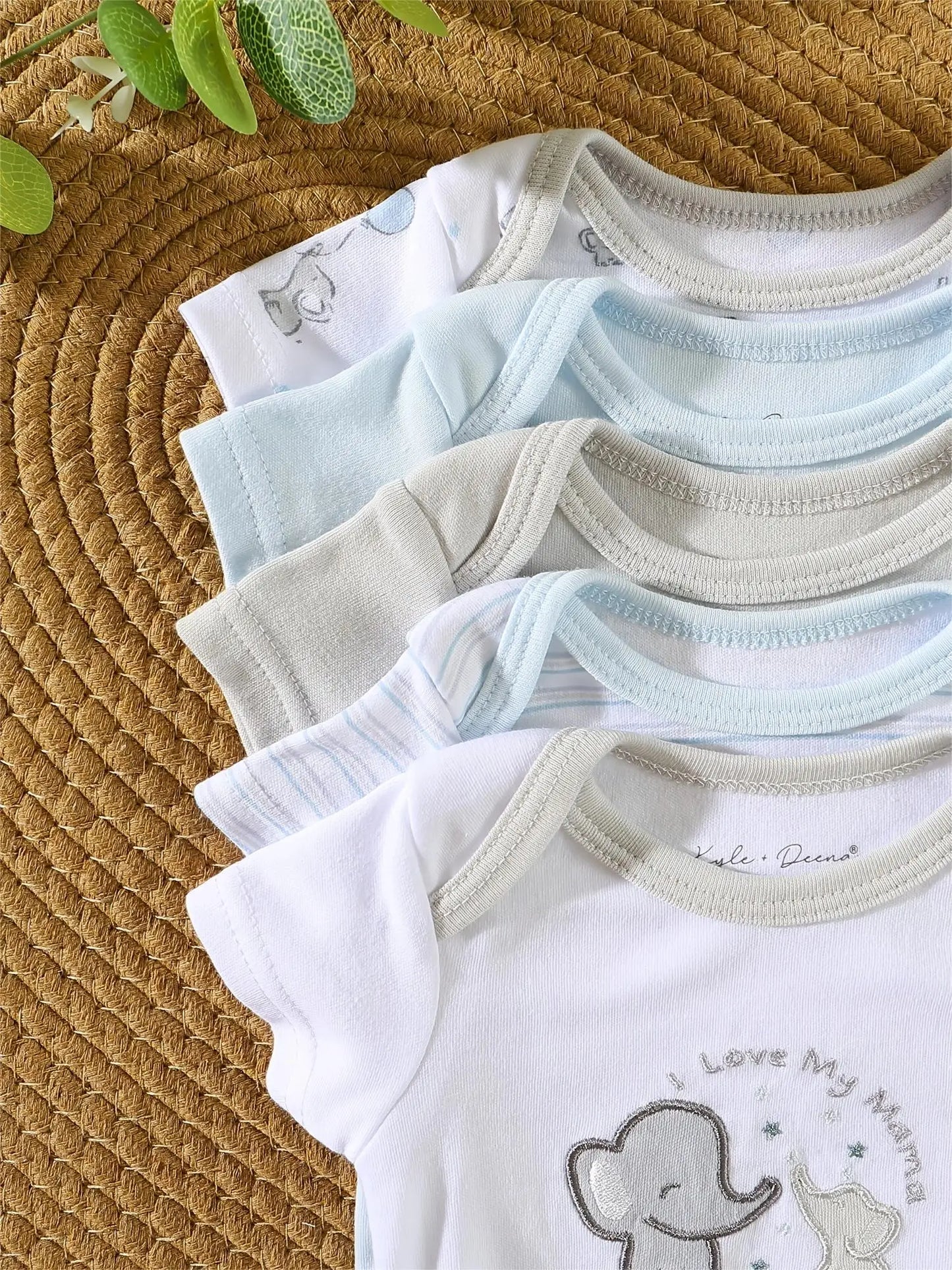5PCS baby boy clothes summer Baby boy onesies cotton fabric newborn baby clothes Short-sleeved jumpsuit