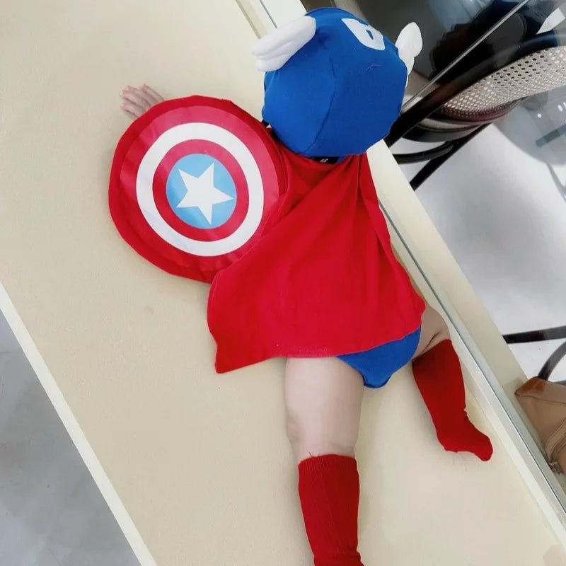 South Korea baby clothes Summer new baby Boy Onesie INS Romper children's suit 100 days photo Baby Party Costume 100% Cotton