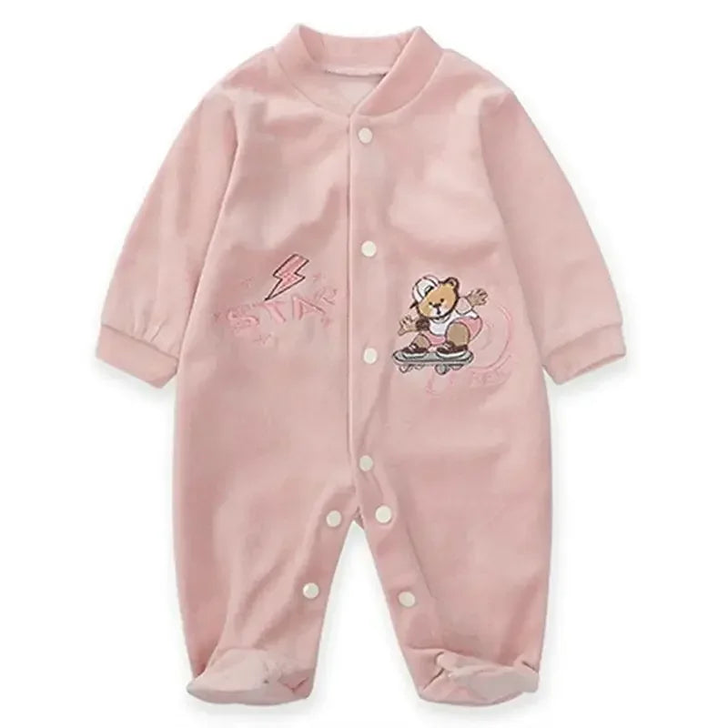 Baby Girl Clothes For Baby Clothes 0 To 12 Months Boys Clothing Newborn Baby Things Bodysuits One-pieces Cartoon Fleece Pajamas