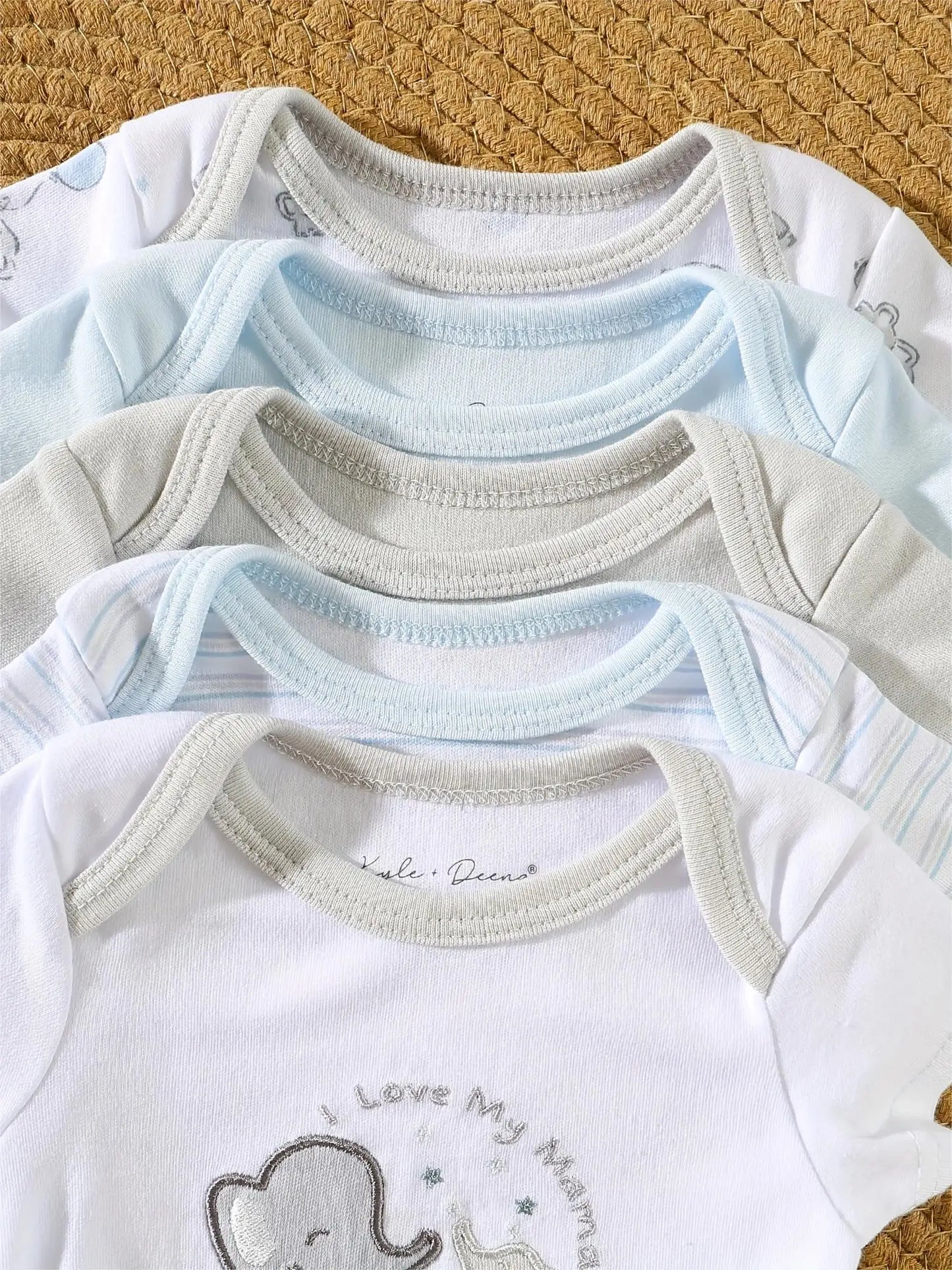 5PCS baby boy clothes summer Baby boy onesies cotton fabric newborn baby clothes Short-sleeved jumpsuit
