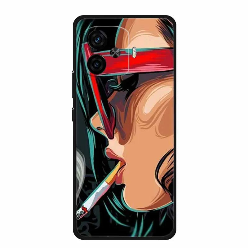 For Vivo iQOO Z9 Turbo Back Cover Case Z9Turbo Phone Cover Black Silicone Soft Coque For Vivo iQOO Z9 Turbo Phone Case 6.78" Bag