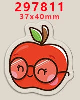 10pcs Clear Acrylic Planar Resin Back To School Themed DIY Bows Keychain Craft Supplies Handmade A294953