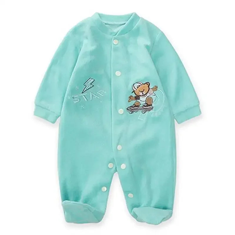 Baby Girl Clothes For Baby Clothes 0 To 12 Months Boys Clothing Newborn Baby Things Bodysuits One-pieces Cartoon Fleece Pajamas