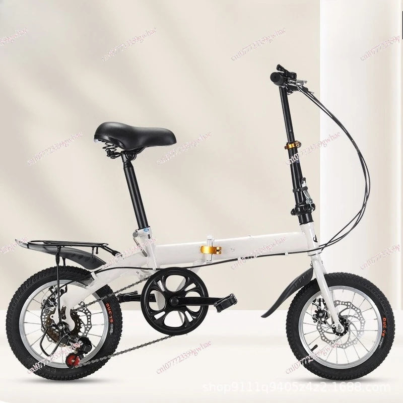 Folding bicycle 20-inch variable speed student bicycle men's and women's ultra-light small pedals