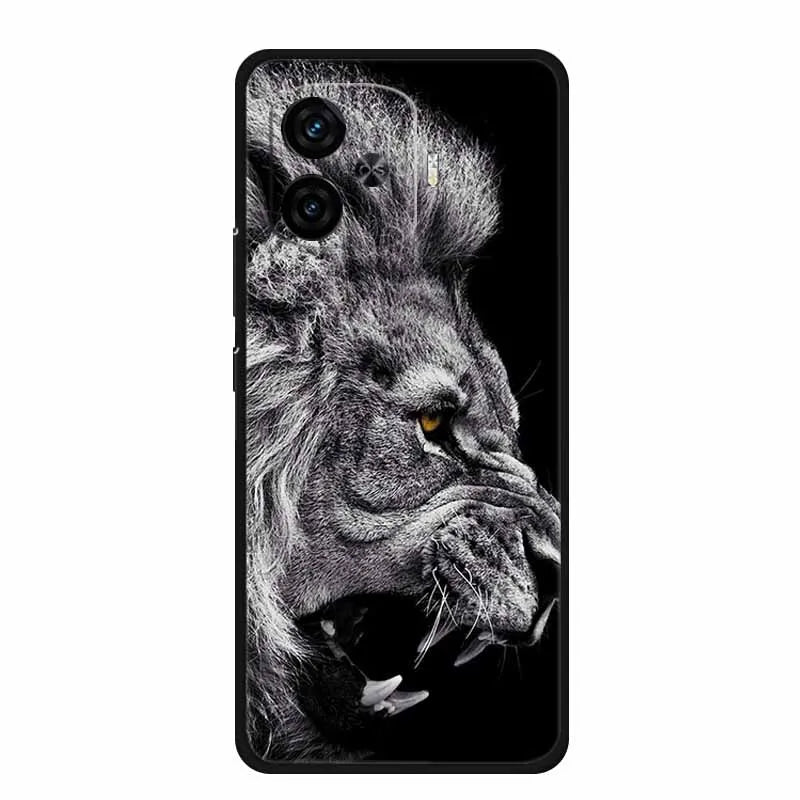 For Vivo iQOO Z9 Turbo Back Cover Case Z9Turbo Phone Cover Black Silicone Soft Coque For Vivo iQOO Z9 Turbo Phone Case 6.78" Bag