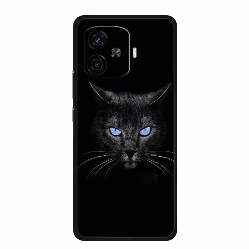 For Vivo iQOO Z9 Turbo Back Cover Case Z9Turbo Phone Cover Black Silicone Soft Coque For Vivo iQOO Z9 Turbo Phone Case 6.78" Bag