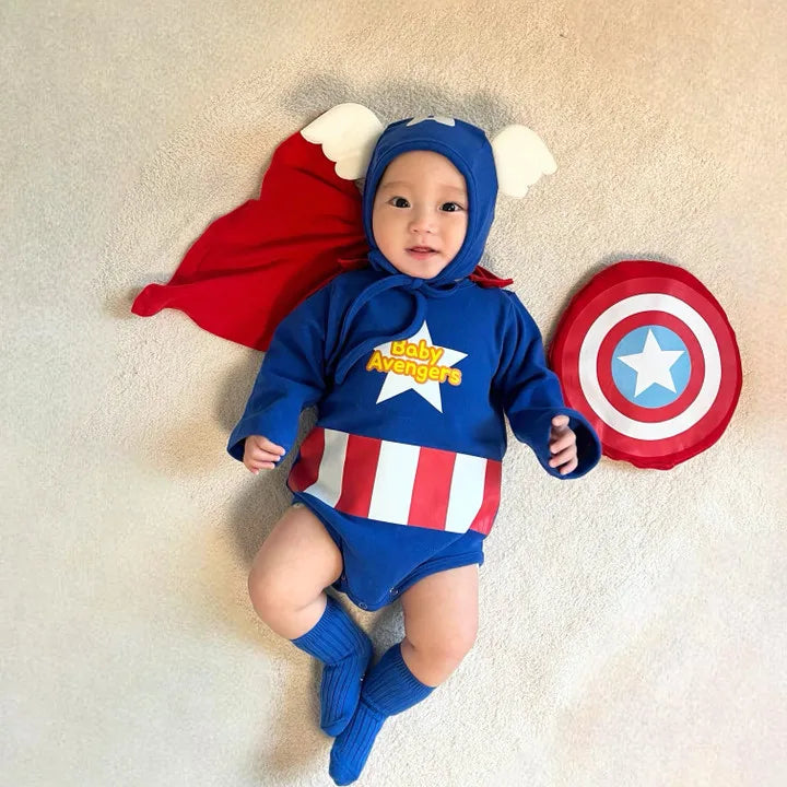 South Korea baby clothes Summer new baby Boy Onesie INS Romper children's suit 100 days photo Baby Party Costume 100% Cotton