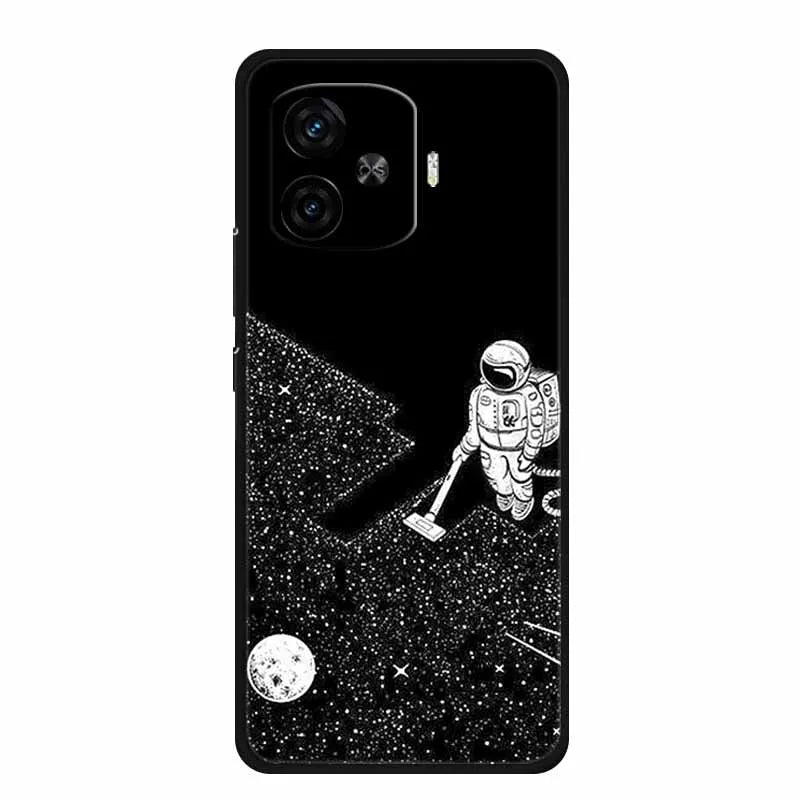 For Vivo iQOO Z9 Turbo Back Cover Case Z9Turbo Phone Cover Black Silicone Soft Coque For Vivo iQOO Z9 Turbo Phone Case 6.78" Bag