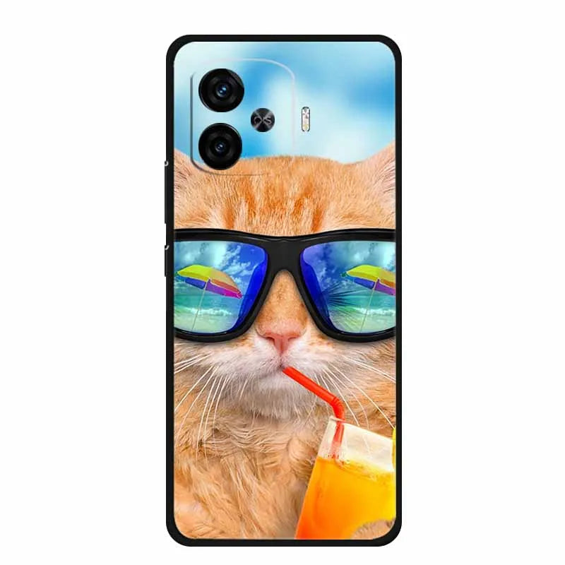 For Vivo iQOO Z9 Turbo Back Cover Case Z9Turbo Phone Cover Black Silicone Soft Coque For Vivo iQOO Z9 Turbo Phone Case 6.78" Bag