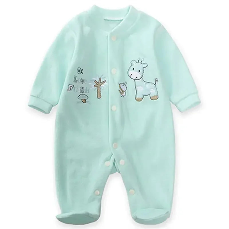 Baby Girl Clothes For Baby Clothes 0 To 12 Months Boys Clothing Newborn Baby Things Bodysuits One-pieces Cartoon Fleece Pajamas