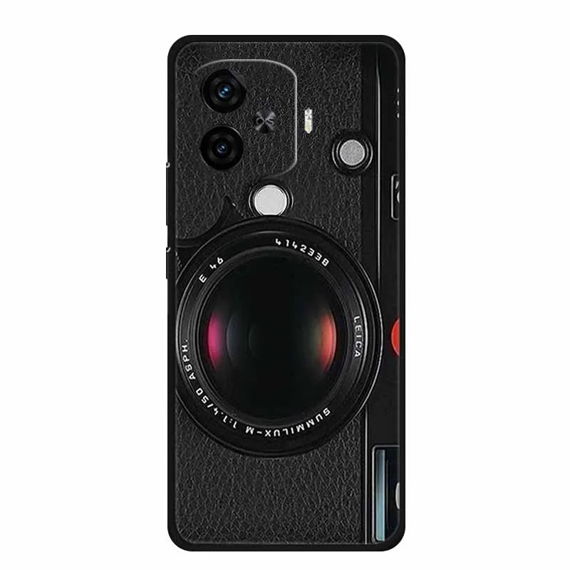 For Vivo iQOO Z9 Turbo Back Cover Case Z9Turbo Phone Cover Black Silicone Soft Coque For Vivo iQOO Z9 Turbo Phone Case 6.78" Bag