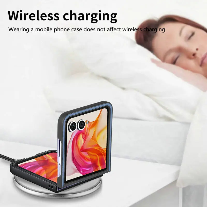 For Motorola Razr 60 50 40 Ultra 5G Folding Magsafe Case Luxury Leather Wireless Charge Back Capa Moto Razr 50 Razr60 Plus 2025