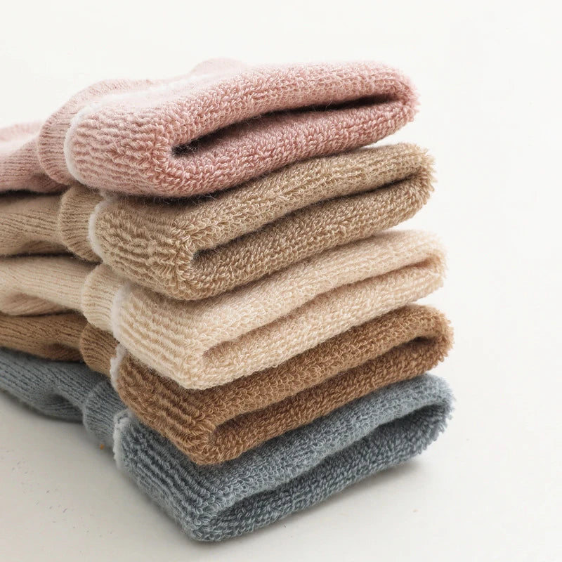 Children's Socks Autumn Winter Thicken Baby Socks Anti Slip Newborn Baby Warm Floor Socks Cotton Infant Kid Socks For Girls Boy