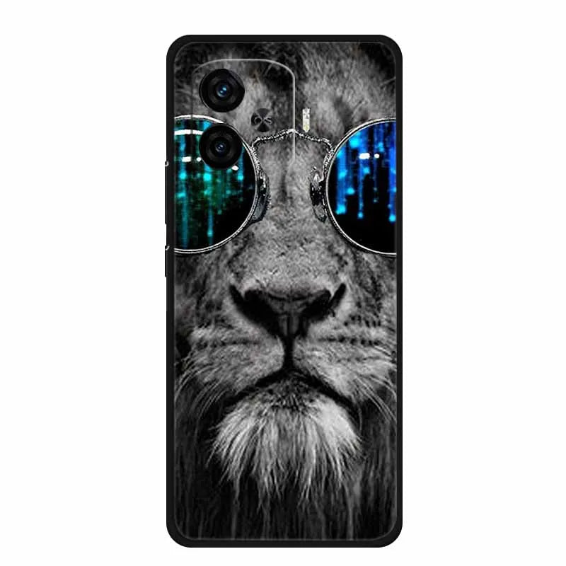 For Vivo iQOO Z9 Turbo Back Cover Case Z9Turbo Phone Cover Black Silicone Soft Coque For Vivo iQOO Z9 Turbo Phone Case 6.78" Bag