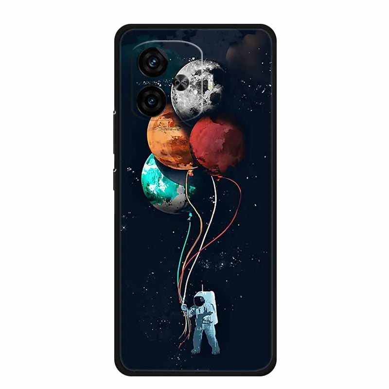 For Vivo iQOO Z9 Turbo Back Cover Case Z9Turbo Phone Cover Black Silicone Soft Coque For Vivo iQOO Z9 Turbo Phone Case 6.78" Bag