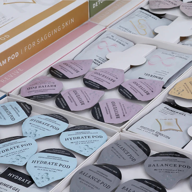 CO2 Pod Glam Pod For Bubble Facial Machine Facial Spa Revive Pods For Aqua Facial Machine Skincare CO2 Serum Gels Glam Pod