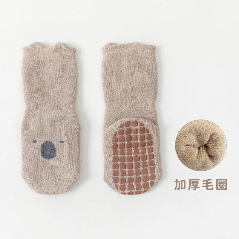 Children's Socks Autumn Winter Thicken Baby Socks Anti Slip Newborn Baby Warm Floor Socks Cotton Infant Kid Socks For Girls Boy