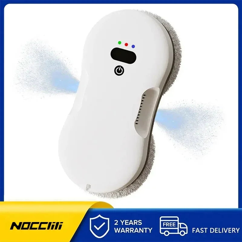 Smart Dual-Sided Spray Window Cleaning Robot with Strong Suction, Electric Glass Cleaner for High-rise Home & Office Windows