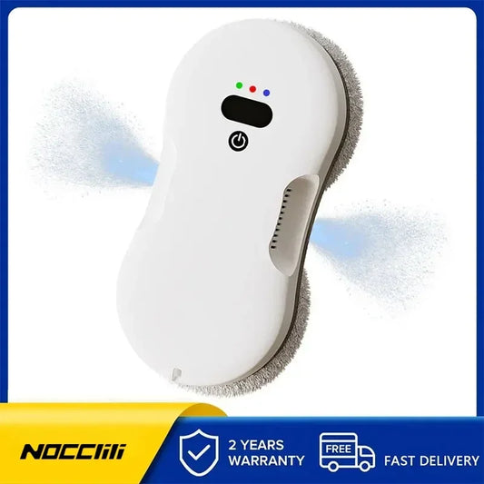 Smart Dual-Sided Spray Window Cleaning Robot with Strong Suction, Electric Glass Cleaner for High-rise Home & Office Windows