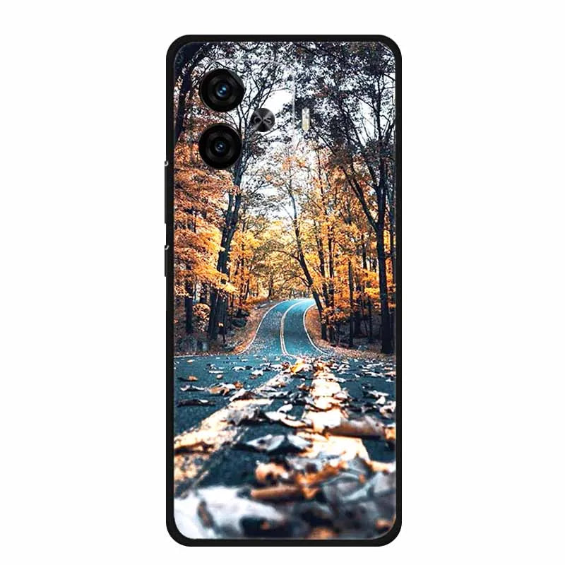 For Vivo iQOO Z9 Turbo Back Cover Case Z9Turbo Phone Cover Black Silicone Soft Coque For Vivo iQOO Z9 Turbo Phone Case 6.78" Bag