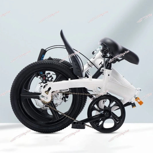 Folding bicycle 20-inch variable speed student bicycle men's and women's ultra-light small pedals