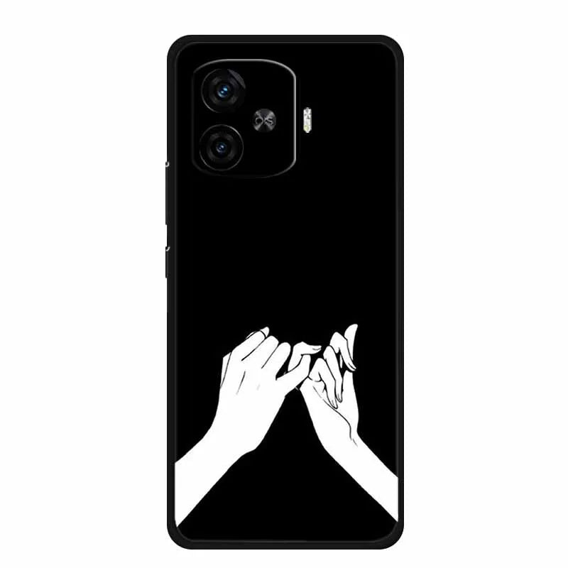 For Vivo iQOO Z9 Turbo Back Cover Case Z9Turbo Phone Cover Black Silicone Soft Coque For Vivo iQOO Z9 Turbo Phone Case 6.78" Bag