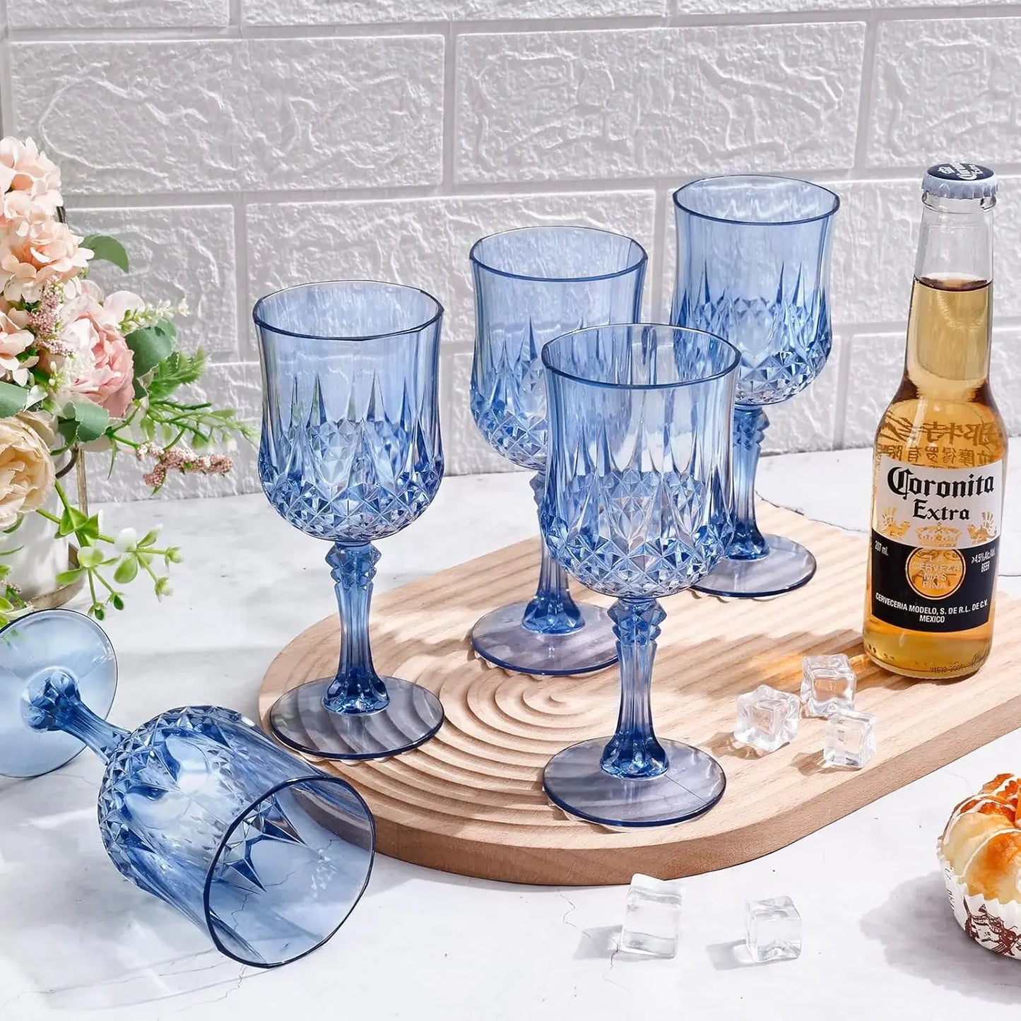 12-36PCS Shatterproof Tall Plastic Champagne Flutes Reusable Wine Glasses for Wedding Party Outdoor Picnic  Drinkware Decoration