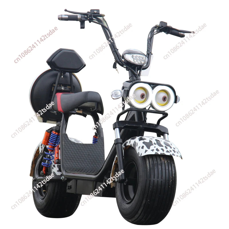 New electric vehicle large wide tire adult scooter two-wheeled off-road vehicle battery car scooter motorcycle sports car