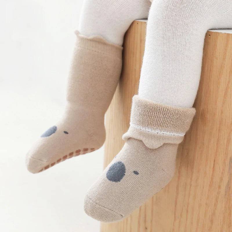 Children's Socks Autumn Winter Thicken Baby Socks Anti Slip Newborn Baby Warm Floor Socks Cotton Infant Kid Socks For Girls Boy